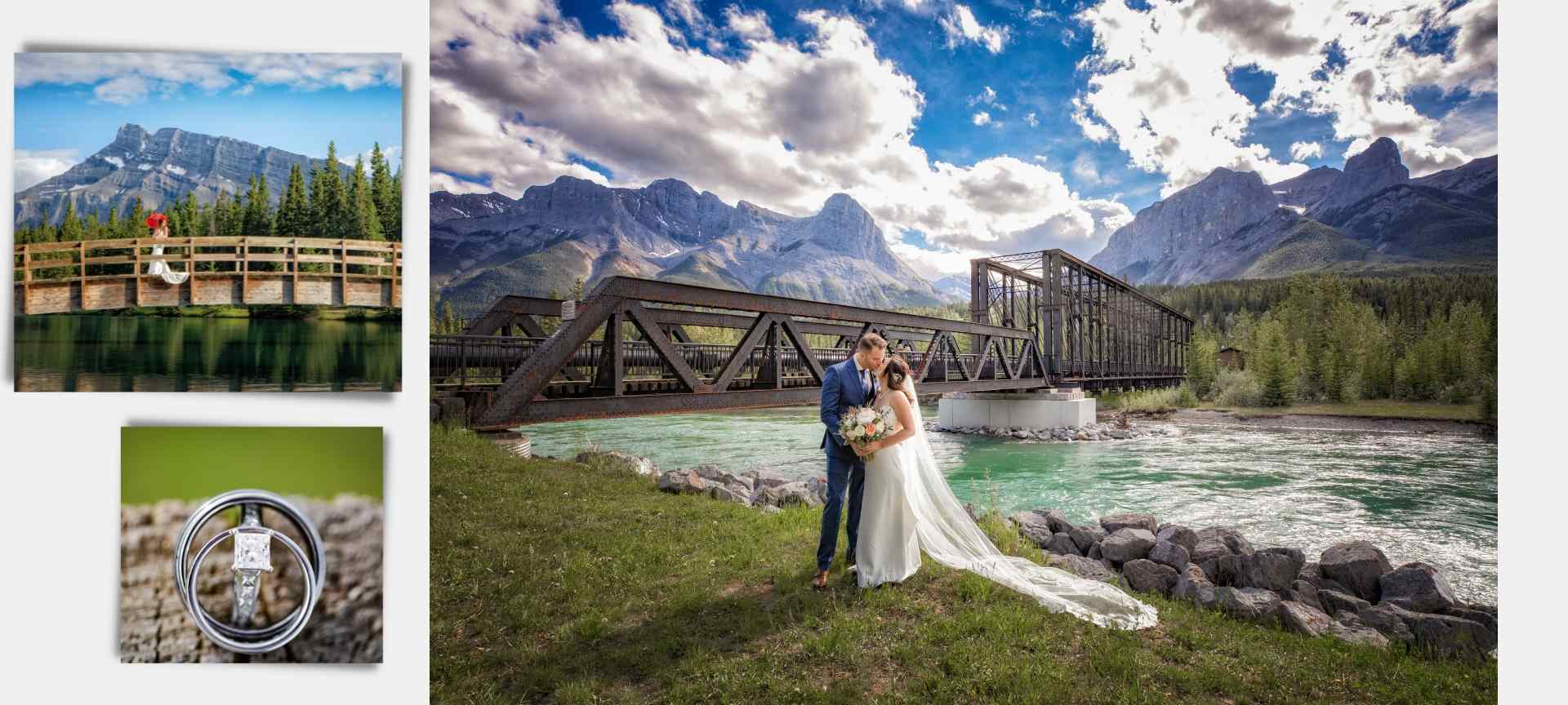 rocky mountains wedding elopement in banff
