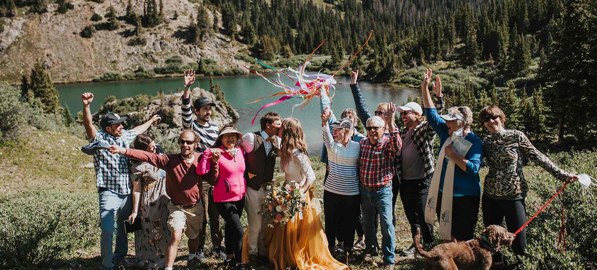 colorado adventure wedding bella vista hiking elopement at alpine lake