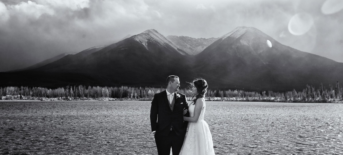 alberta elopement package banff national park heli wedding