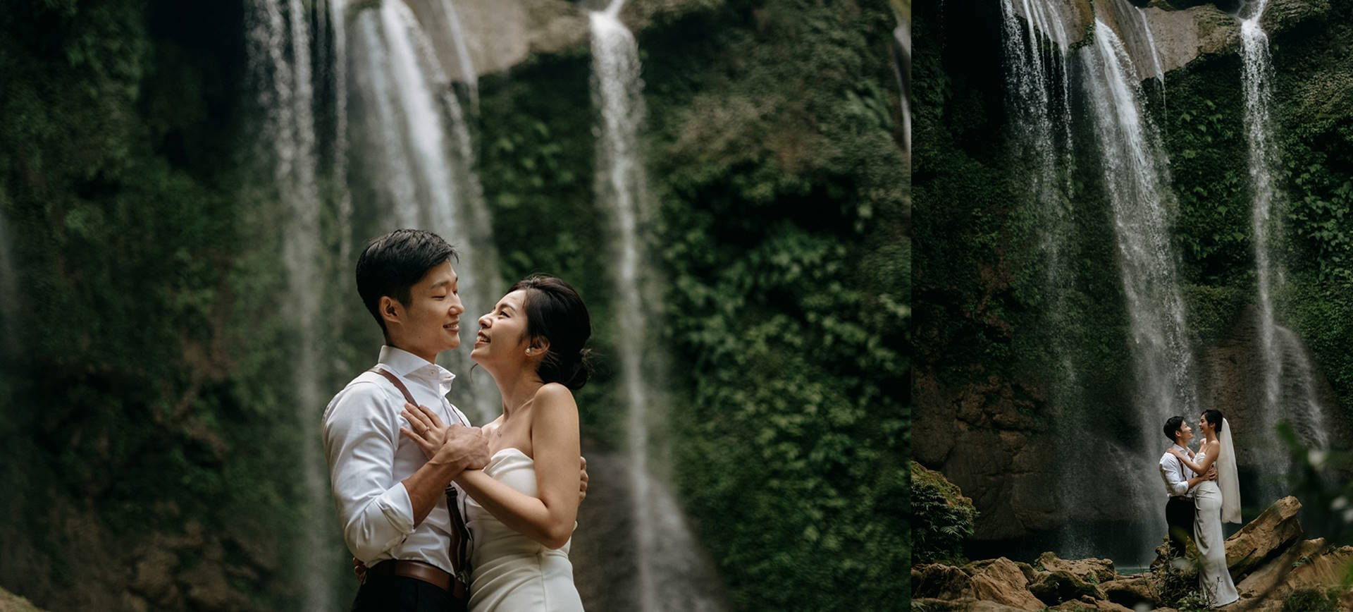 Vietnam Waterfall Elopement Wedding Ceremony