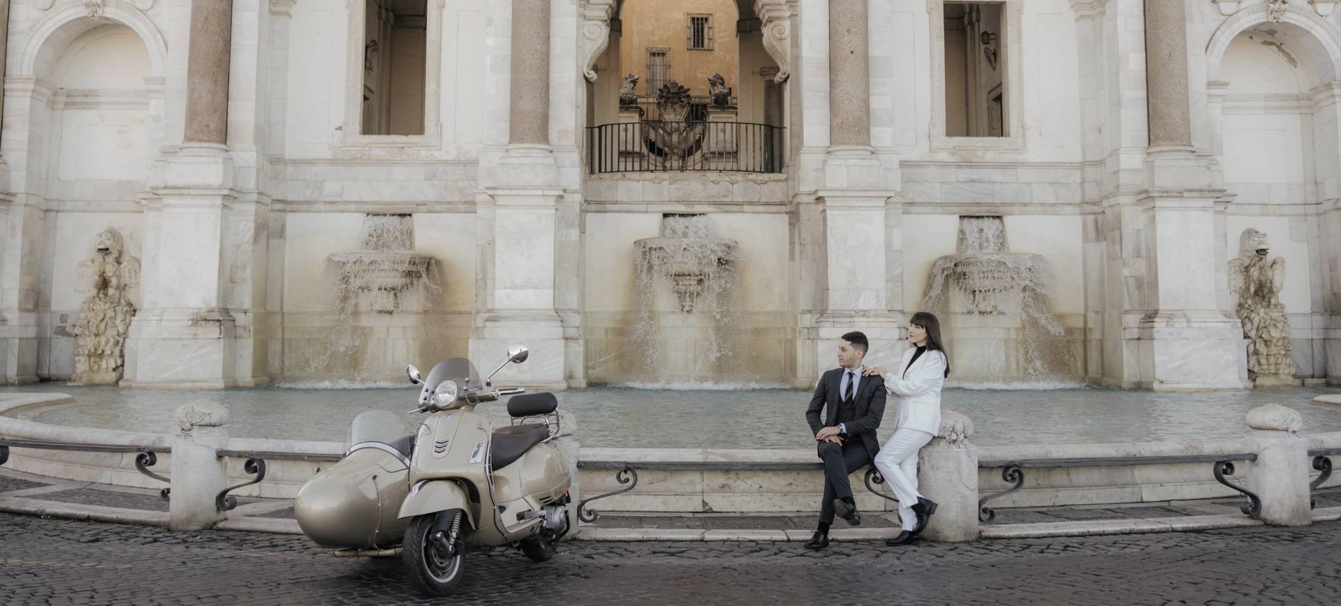 Elopement Package in Italy Vespa City Elopement Package in Rome Italy -1