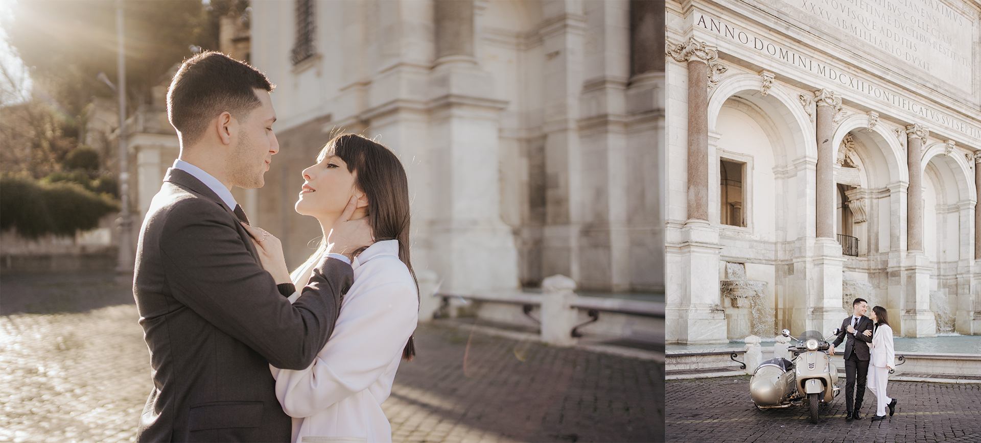 Elopement Package in Italy Vespa City Elopement Package in Rome Italy -2